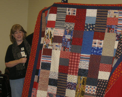 Barbara Youngblood, Wounded warrior quilt.